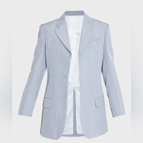 Victoria Beckham High Break SIngle-Breasted Boxy Blazer Jacket Size 0 - Picture 2 of 8